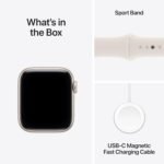 Apple Watch SE 3 GPS 40mm Starlight Aluminium Case with Starlight Sport Band - M/L - Image 7