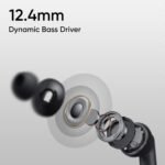 realme Buds T310 True Wireless in-Ear Earbuds with 46dB Hybrid ANC, 360° Spatial Audio, 12.4mm Dynamic Bass Driver, Upto 40Hrs Battery and Fast Charging (Vibrant Black) - Image 9