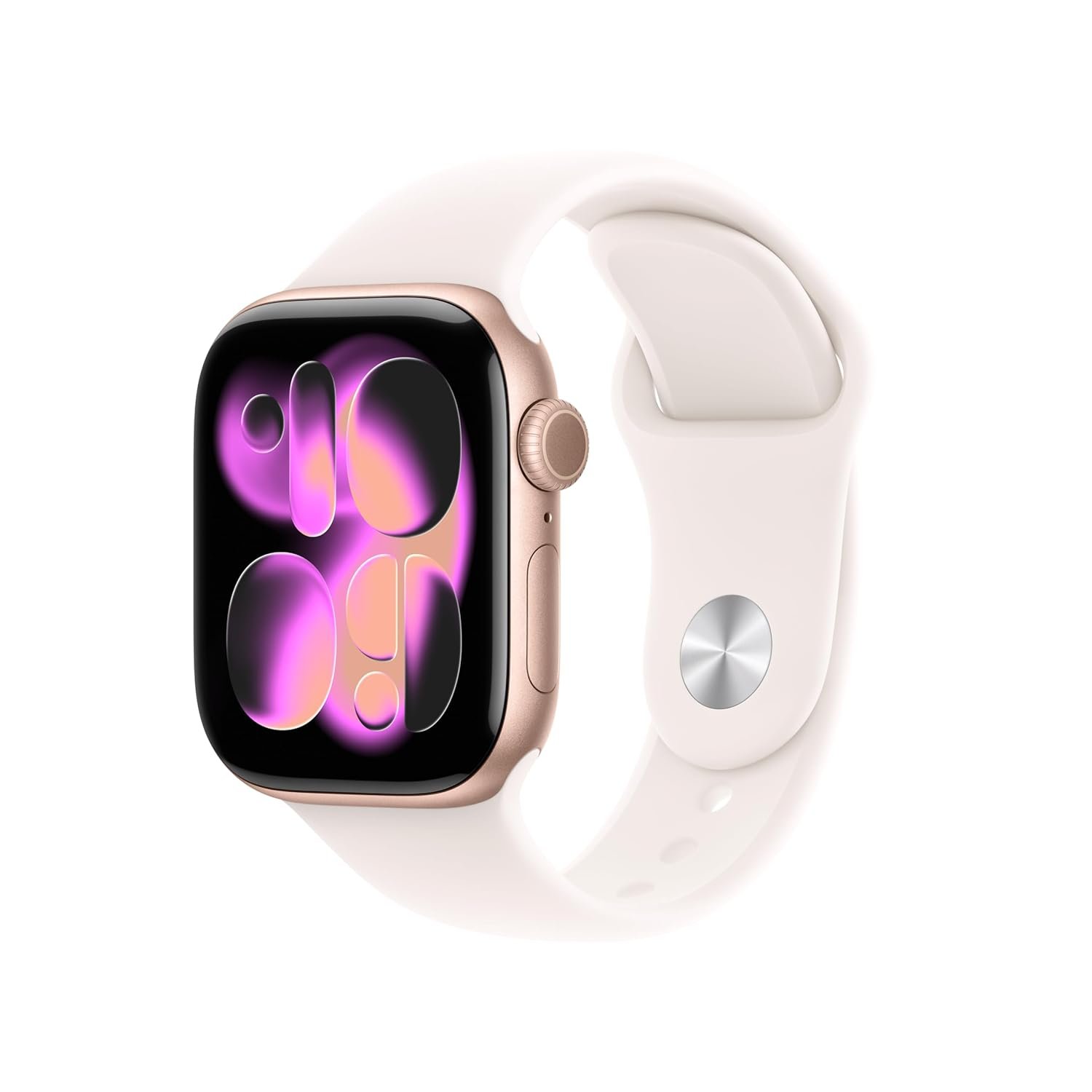 61mhYsNLsTL._SL1500_ Apple Watch Series 11 GPS 42mm Rose Gold Aluminium Case with Light Blush Sport Band - M/L - Image 1