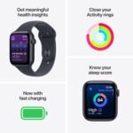 Apple Watch SE 3 GPS + Cellular 44mm Midnight Aluminium Case with Midnight Sport Band - S/M - Image 6
