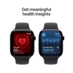 Apple Watch Series 11 GPS + Cellular 46mm Jet Black Aluminium Case with Black Sport Band - S/M - Image 2