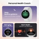Samsung Galaxy Watch8 (44mm, LTE, Silver) with 3nm Processor | Dual GPS | Sapphire Glass & Armor Aluminum | 5ATM & IP68 | BP, ECG, IHRN & Vascular Load Monitoring | Anti-oxidant Index - Image 3