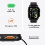Apple Watch Ultra 3 GPS + Cellular 49mm Black Titanium Case with Black Titanium Milanese Loop - Medium - Image 4