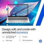 Brand	HP Model Name	HP Laptop Screen Size	35.6 Centimetres Colour	Silver Hard Disk Size	1 TB CPU Model	Intel Core Ultra 5 RAM Memory Installed Size	24 GB Operating System	Windows 11 Home Special Feature	Anti Glare Coating, Backlit Keyboard Graphics Card Description	Integrated - Image 9