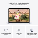 Apple 2026 MacBook Air 13″ Laptop with M5 chip: AI and Apple Intelligence, 34.46 cm (13.6″) Liquid Retina Display, 16GB Unified Memory, 512GB SSD Storage, 12MP Center Stage Camera, Touch ID; Midnight - Image 5